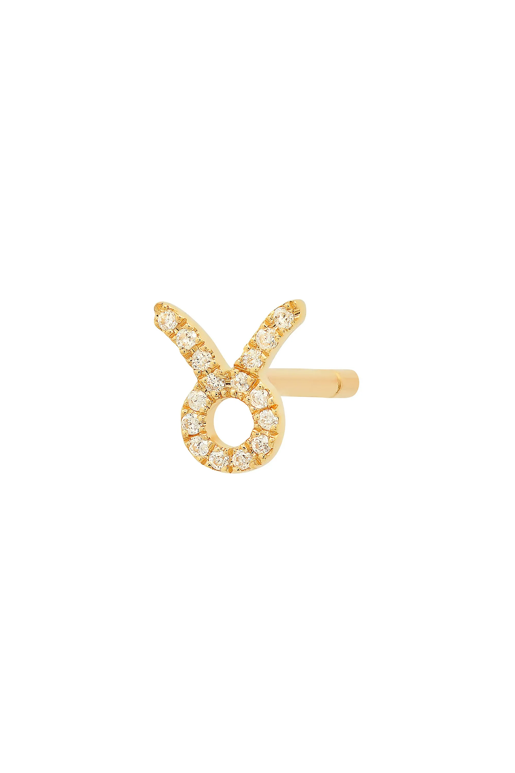 Mini Diamond Taurus Earring