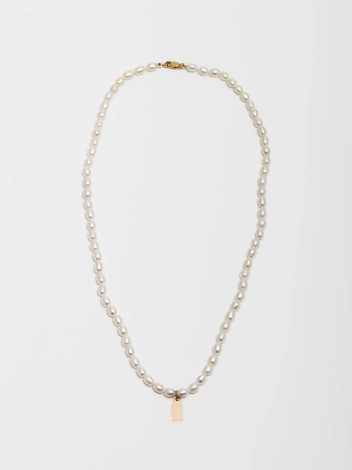 Mini ID Pearl Necklace