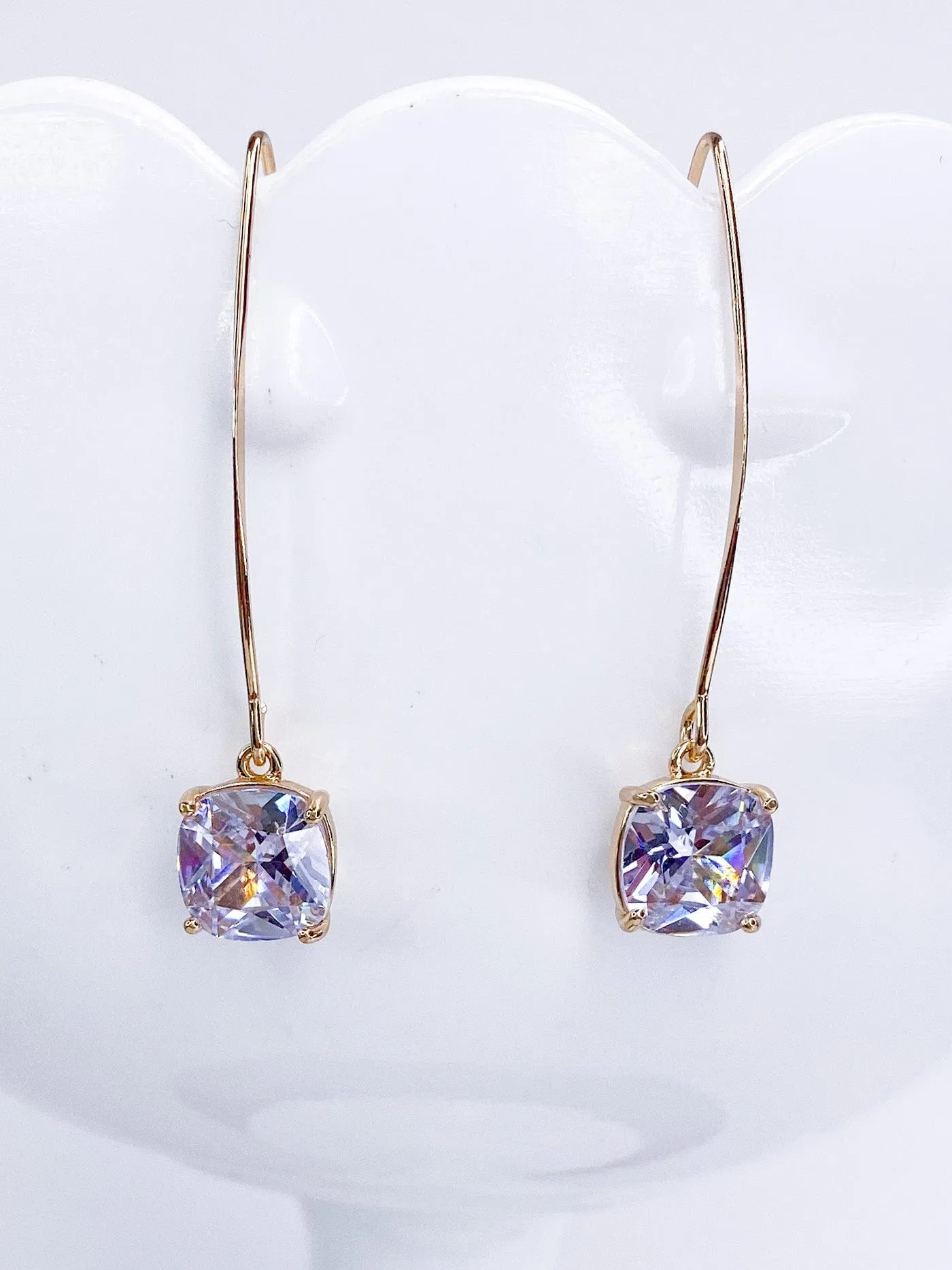 Mini Melania Square Cut Earring