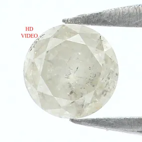 Natural Loose Round Grey Milky Color Diamond 0.34 CT 4.30 MM Round Shape Brilliant Cut Diamond KR1338