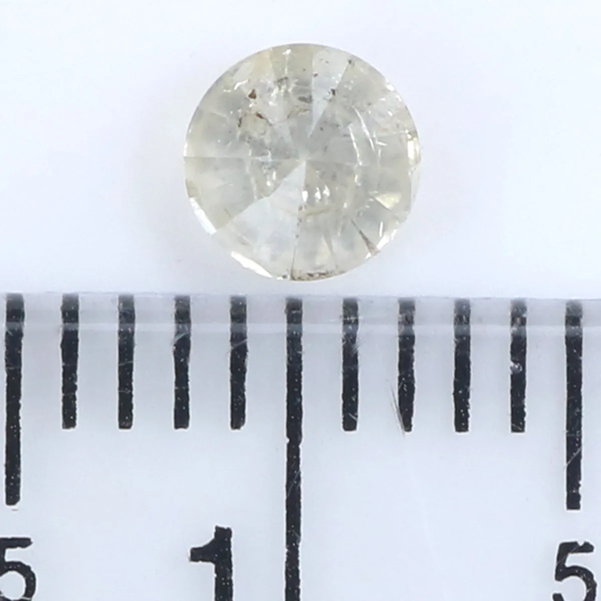 Natural Loose Round Grey Milky Color Diamond 0.34 CT 4.30 MM Round Shape Brilliant Cut Diamond KR1338