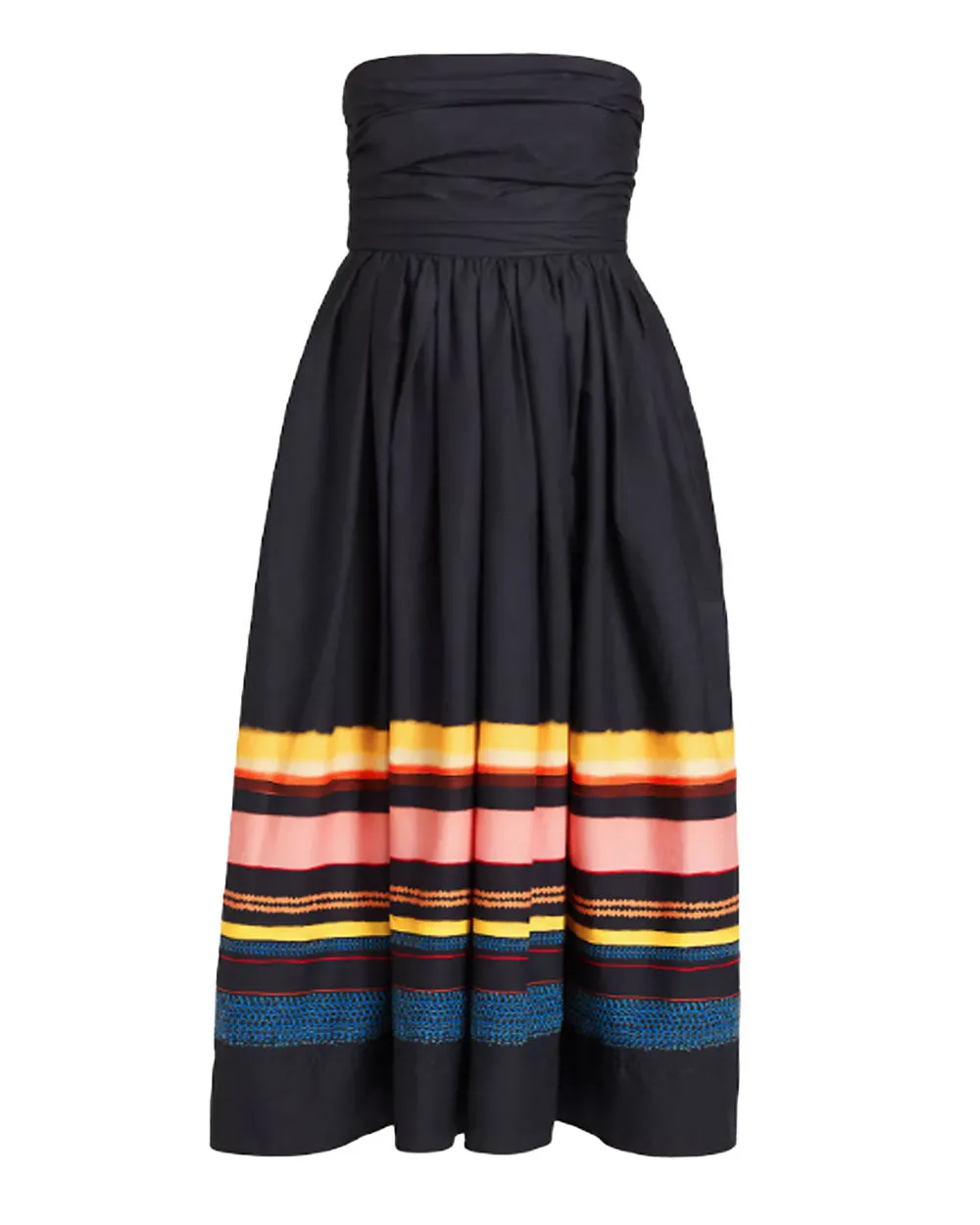 Navy Stripe Tate Midi Dress