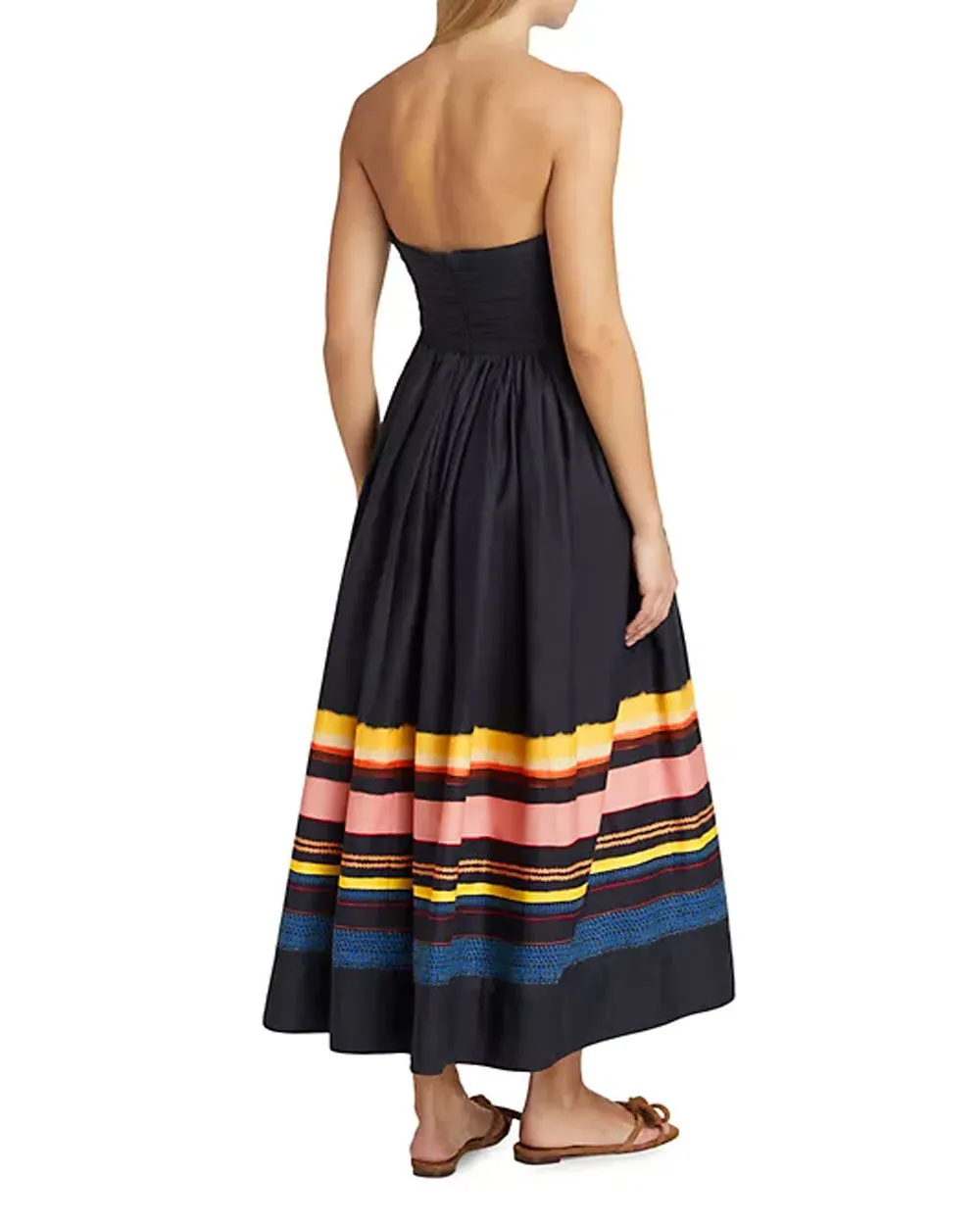 Navy Stripe Tate Midi Dress