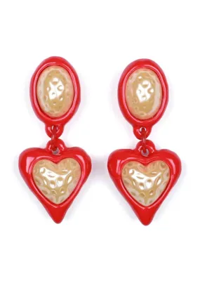 Night Fever Earrings Red