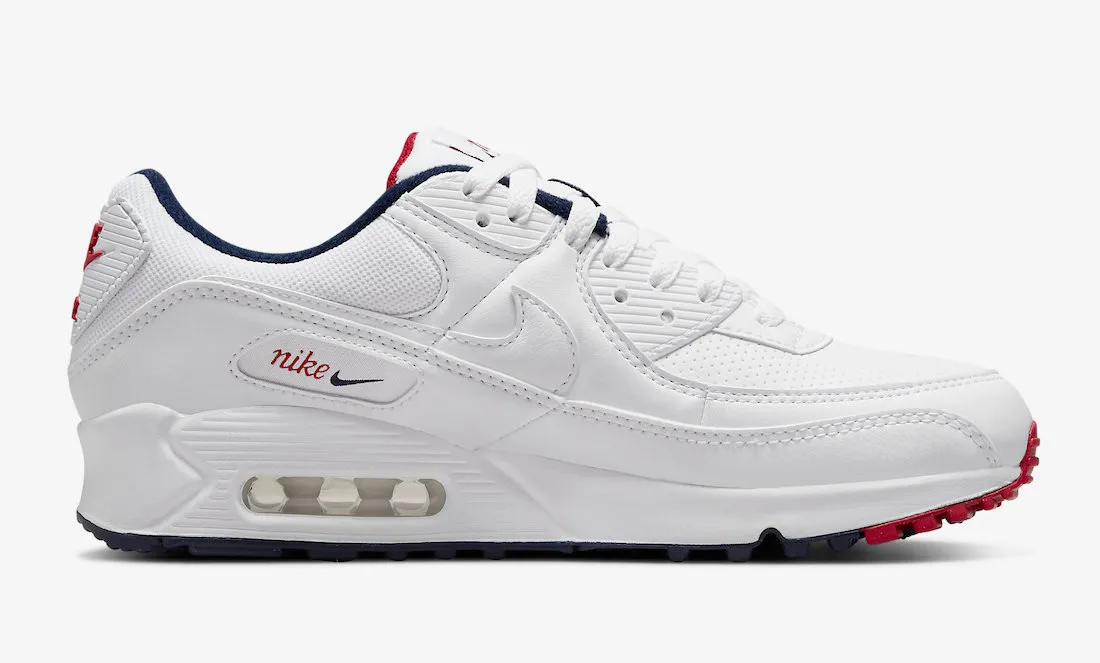 Nike Air Max 90 Paris White Navy Red DJ5414-100