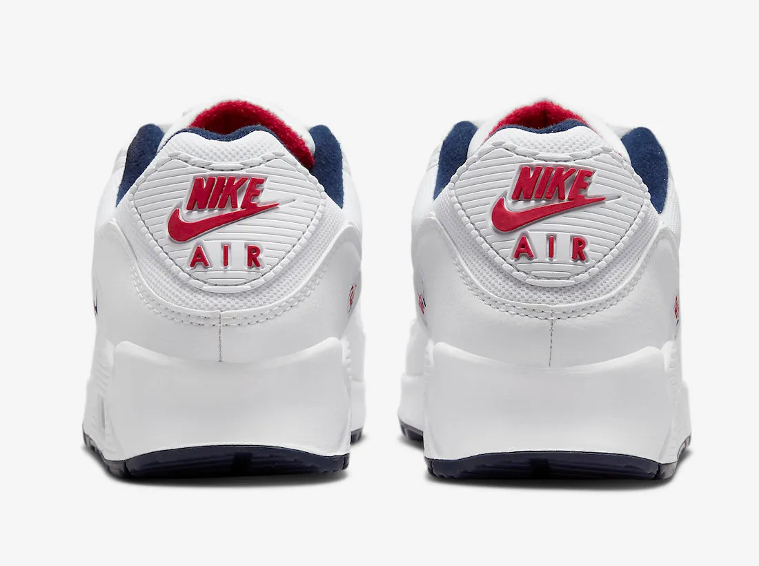 Nike Air Max 90 Paris White Navy Red DJ5414-100