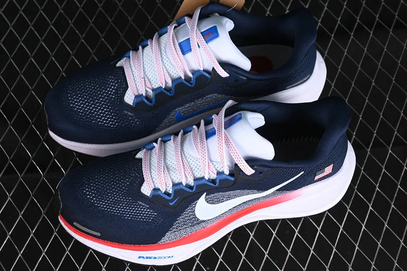 Nike Air Zoom Pegasus 41 Team USA Midnight Navy Light Armory Blue University Red HF0402-400