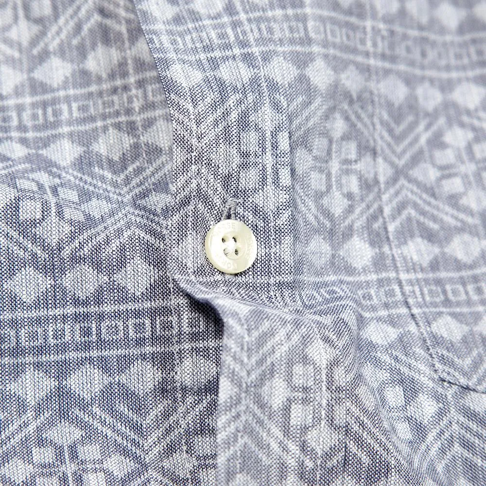 Norse Projects Anton Geometri ShirtDark Navy