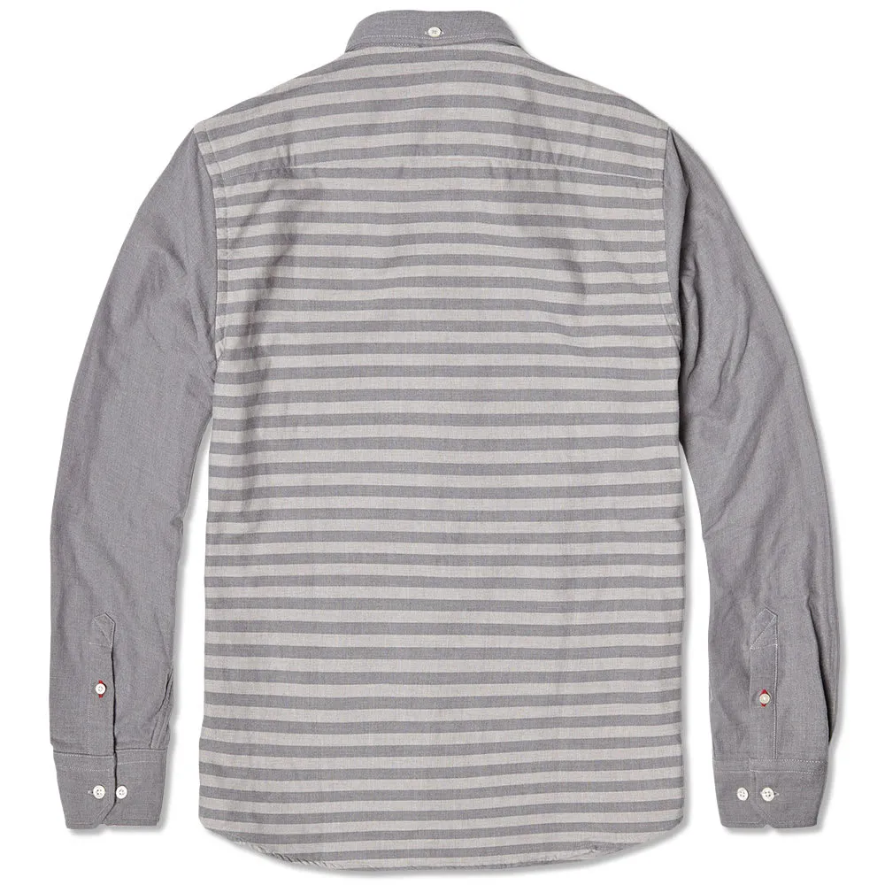 Norse Projects Anton Stripe ShirtGunmetal Grey