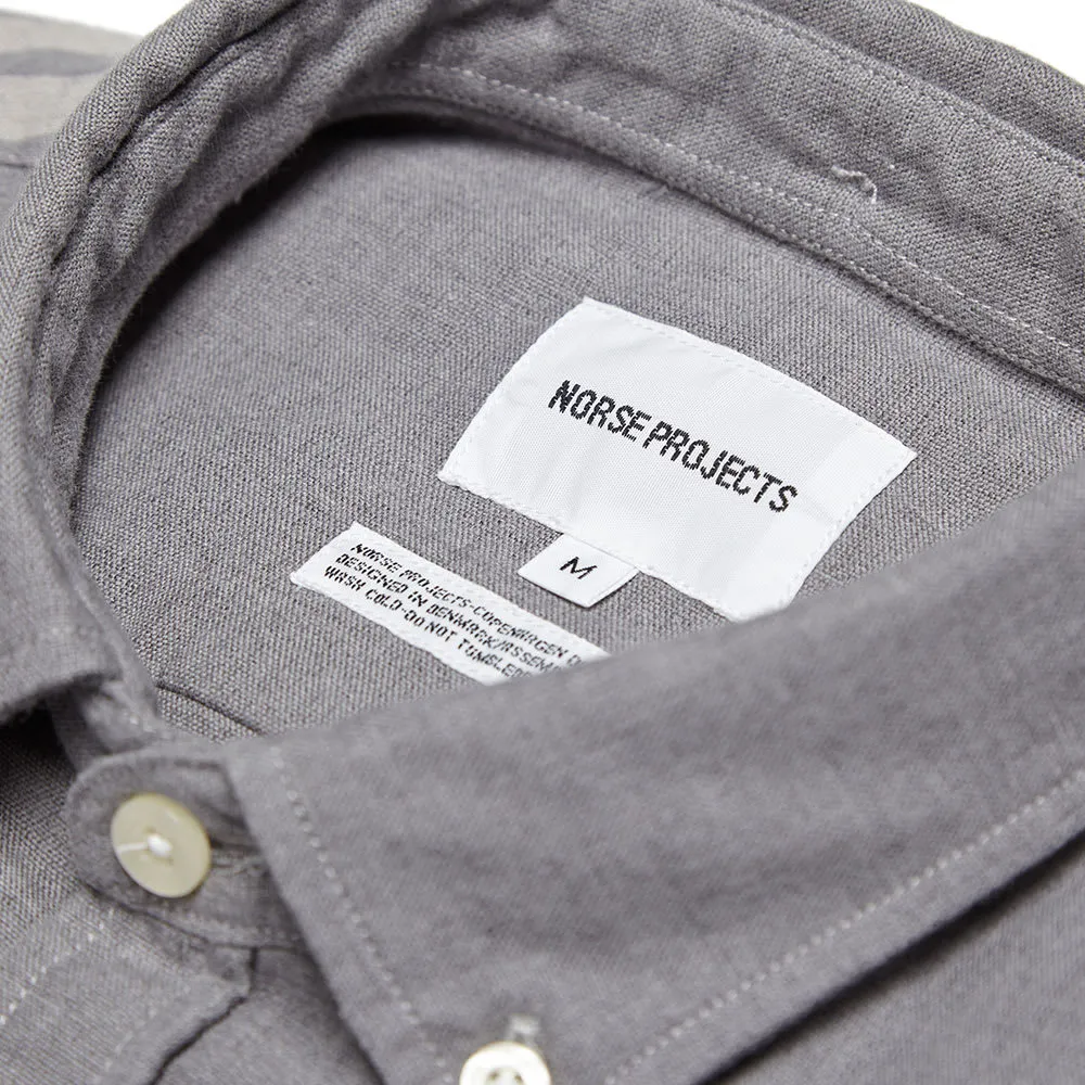 Norse Projects Anton Stripe ShirtGunmetal Grey