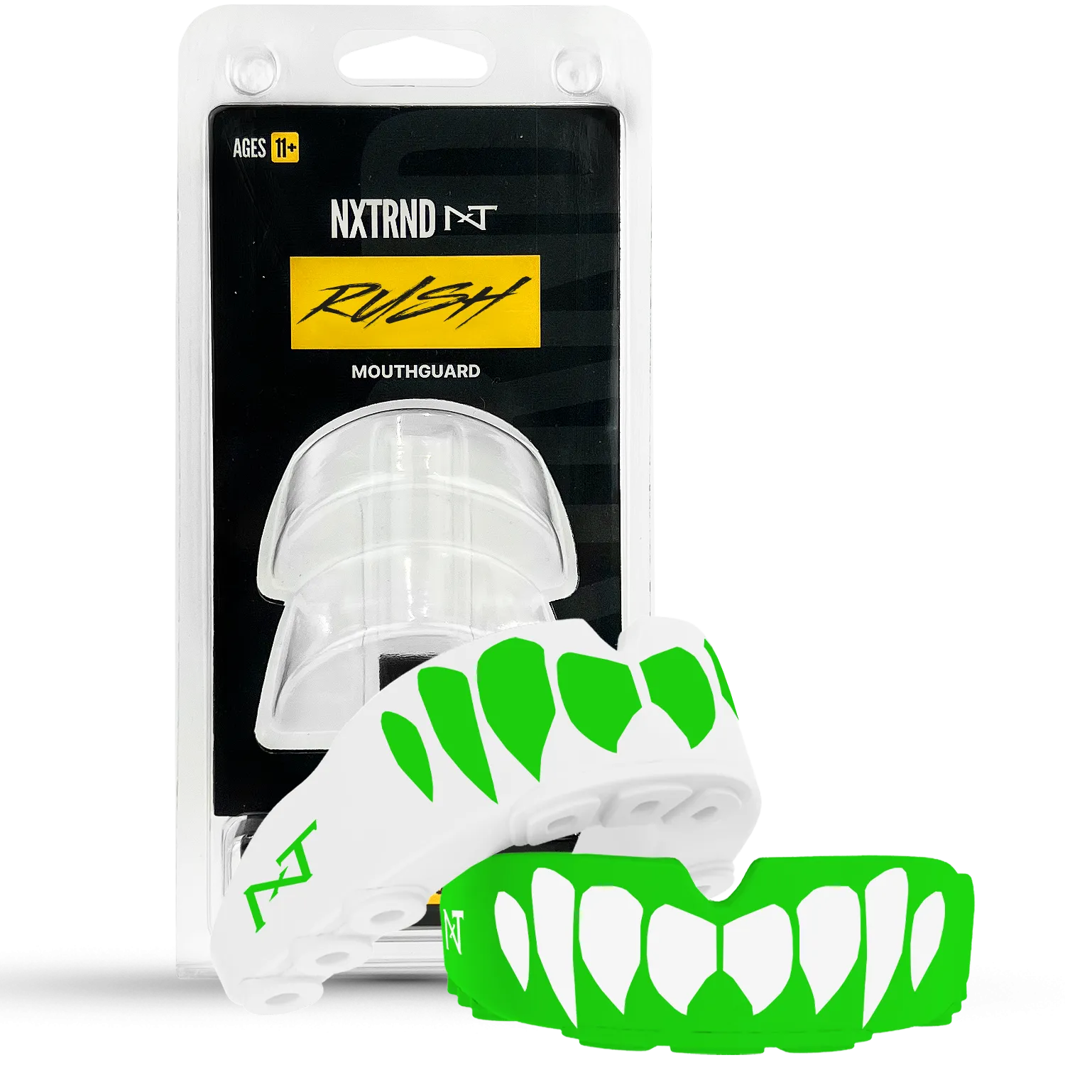 NXTRND Rush Green & White Fangs (2 Pack)