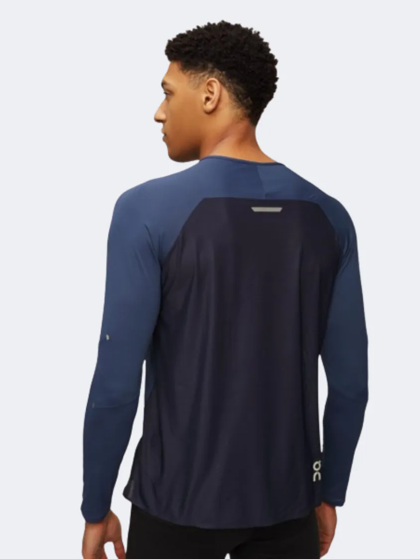 On Performance Men Running Long Sleeve Denim/Navy