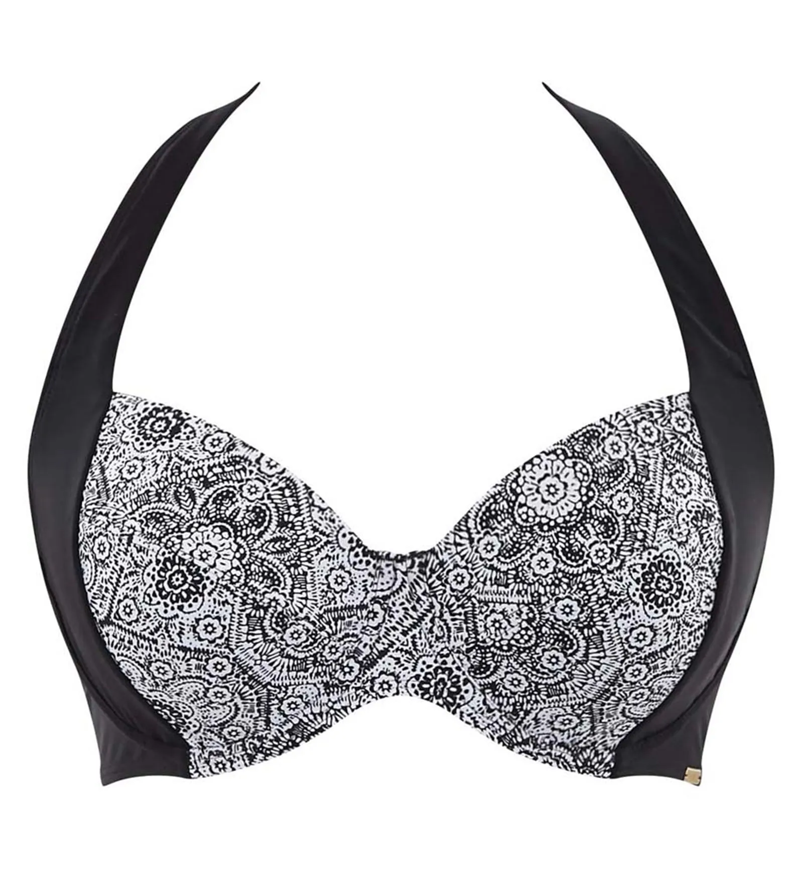 Panache Samara Halter Balconnet Underwire Bikini (SW1395) - Black/White