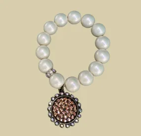 Pearl Bronze Stretch Bracelet