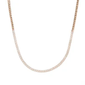 Pink Ribbon Diamond Necklace