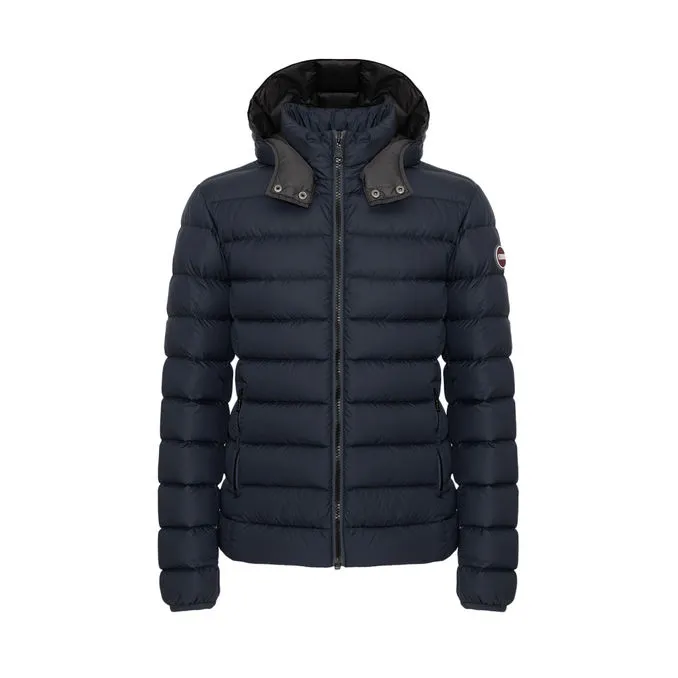 PIUMINO SPORTIVO CON CAPPUCCIO STACCABILE Uomo Navy Vulcan