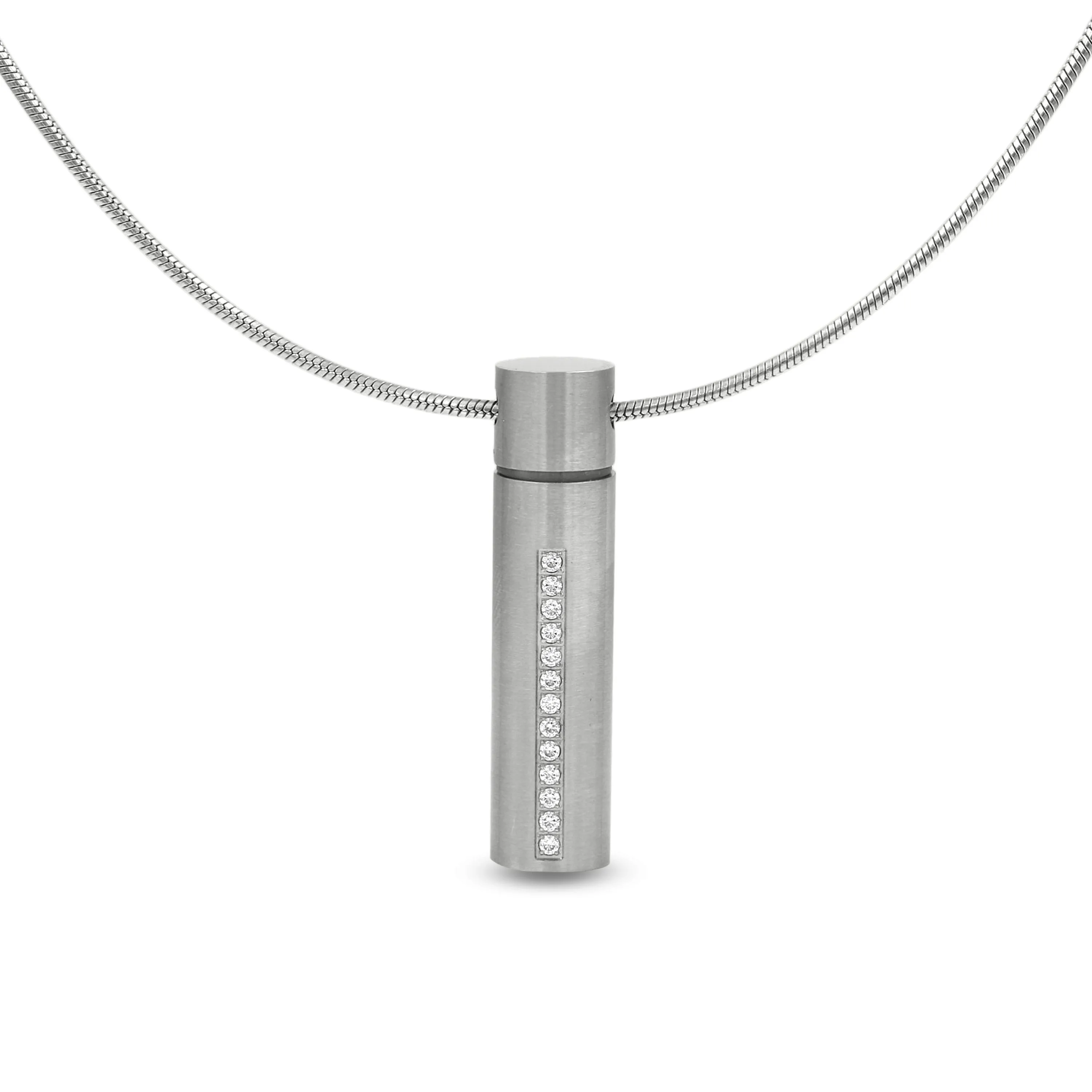 PT1004S Mini B.Tiff Personalized Oil Diffuser Stainless Steel Pendant Necklace