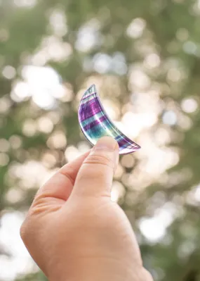 Rainbow Fluorite Mini Moon for Positivity