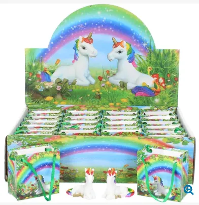 Rainbow wishes mini unicorns in bag (set of 2)