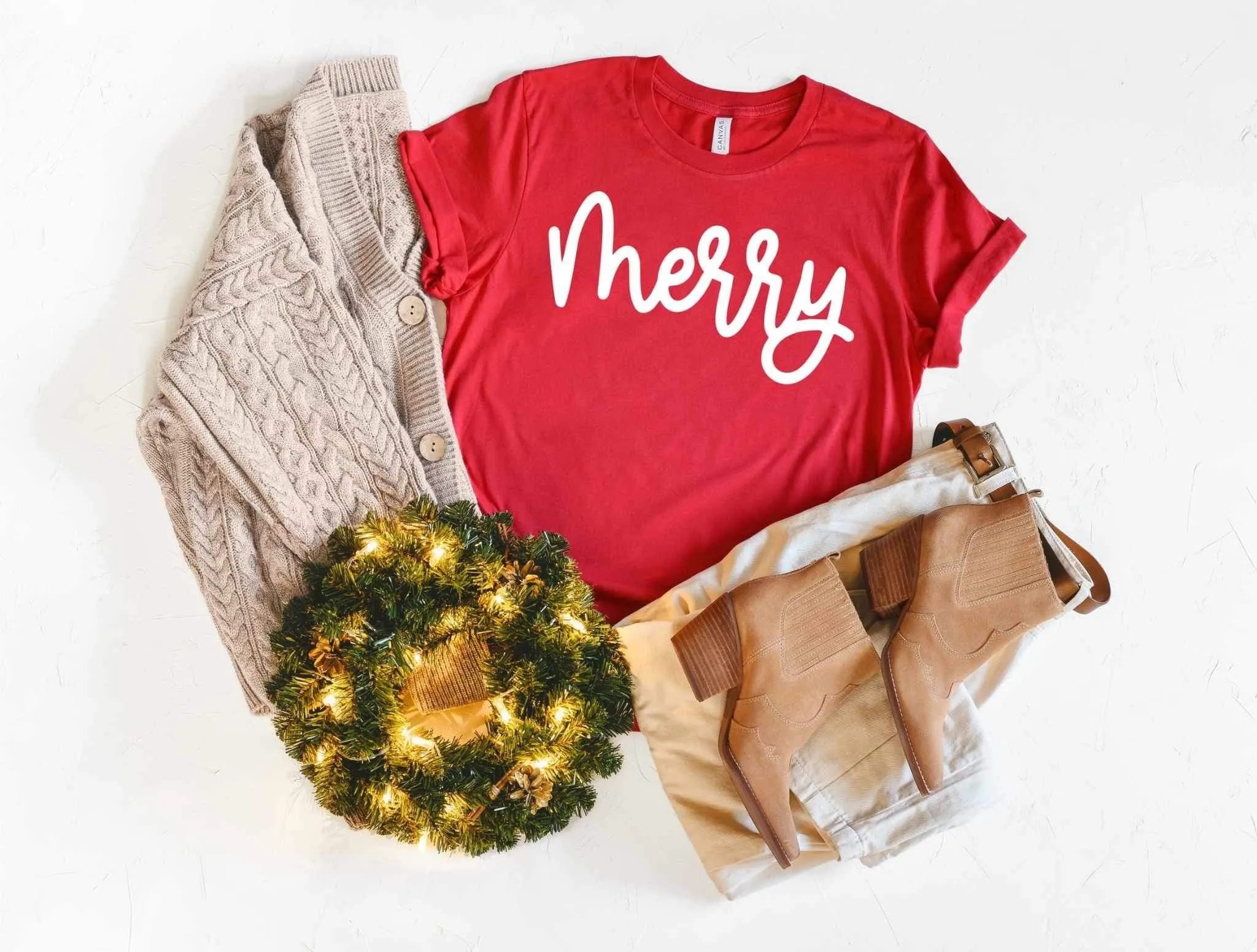 Red Merry Tee