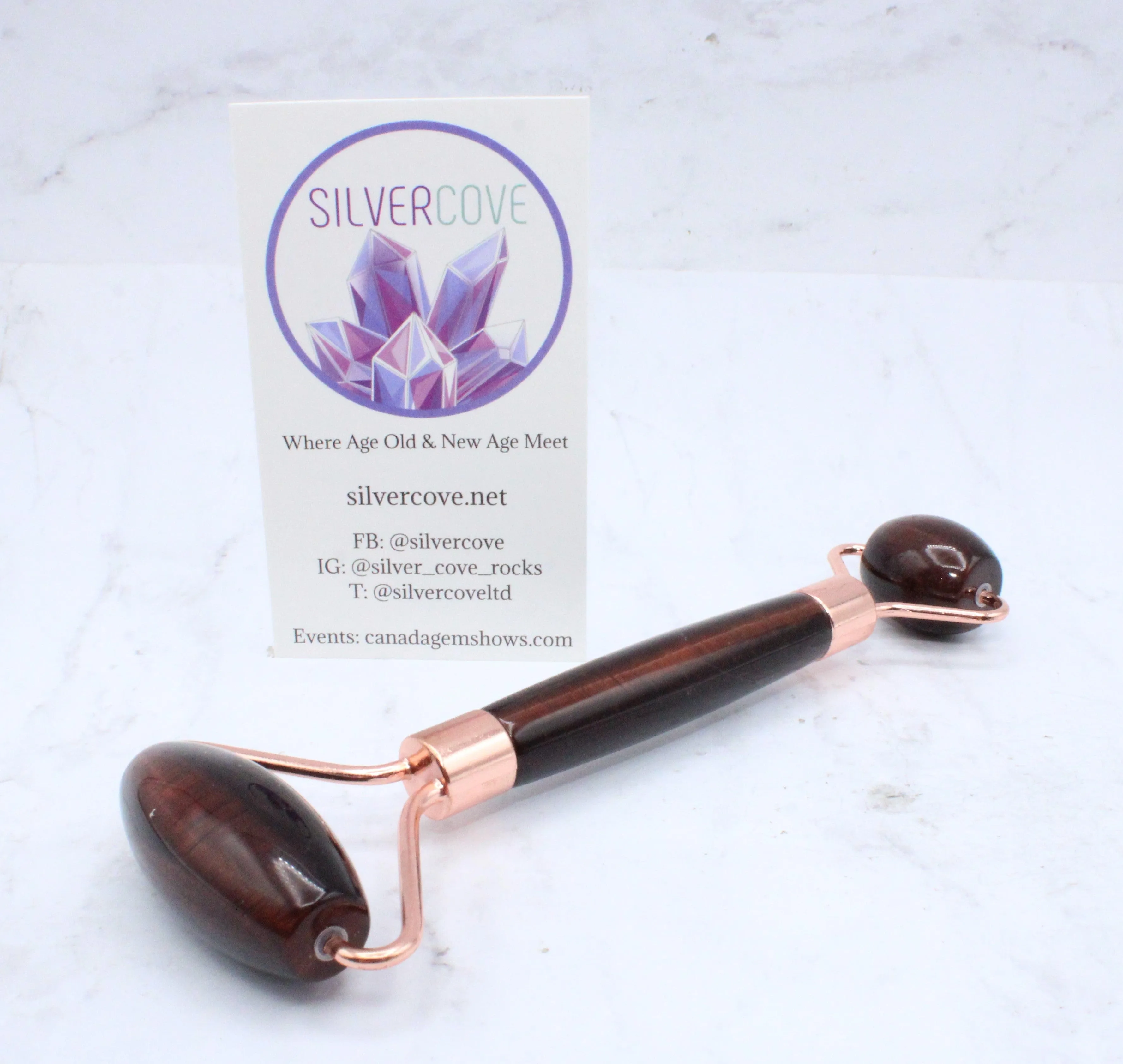 Red Tigers Eye Massage Roller