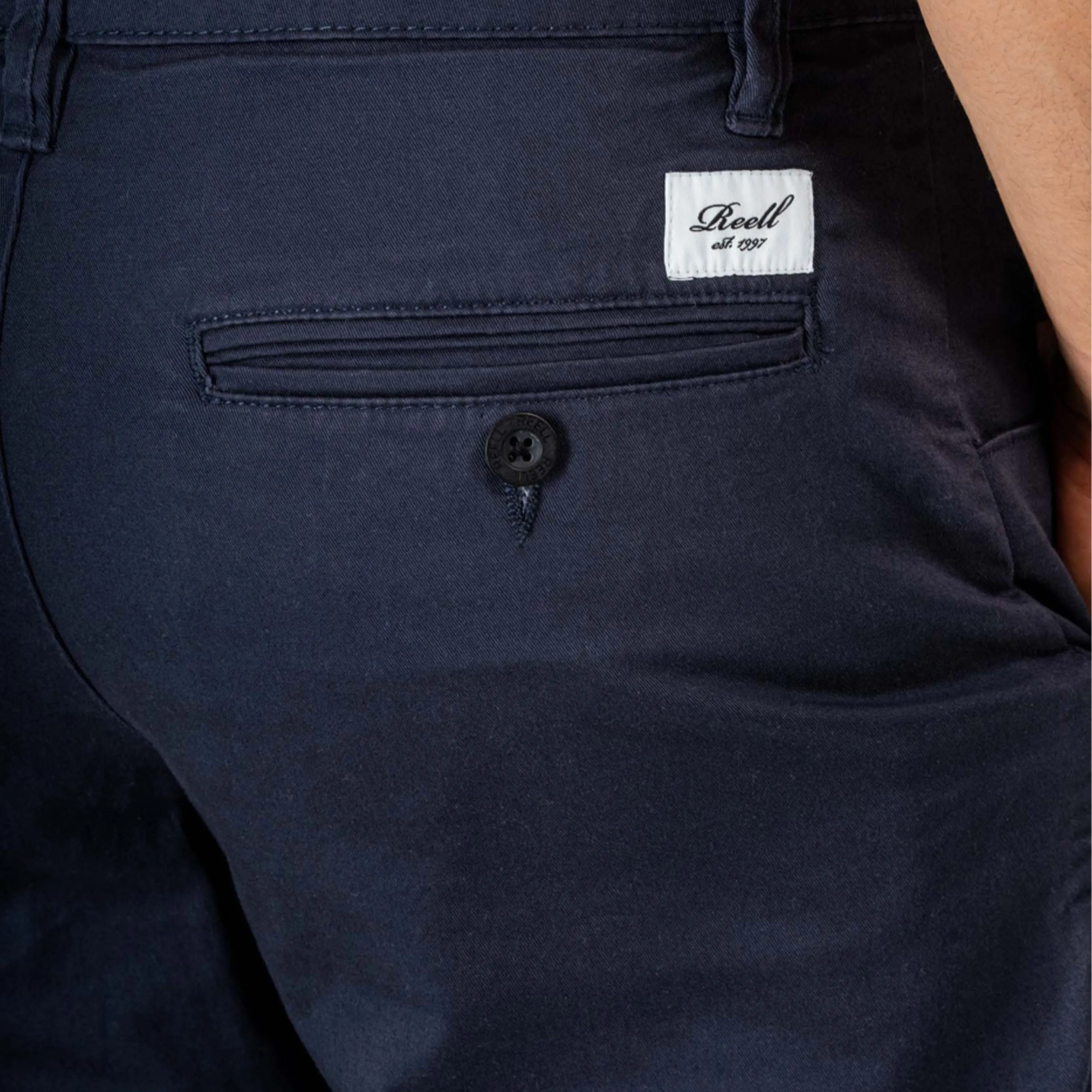 REELL FLEX GRIP CHINO SHORT NAVY