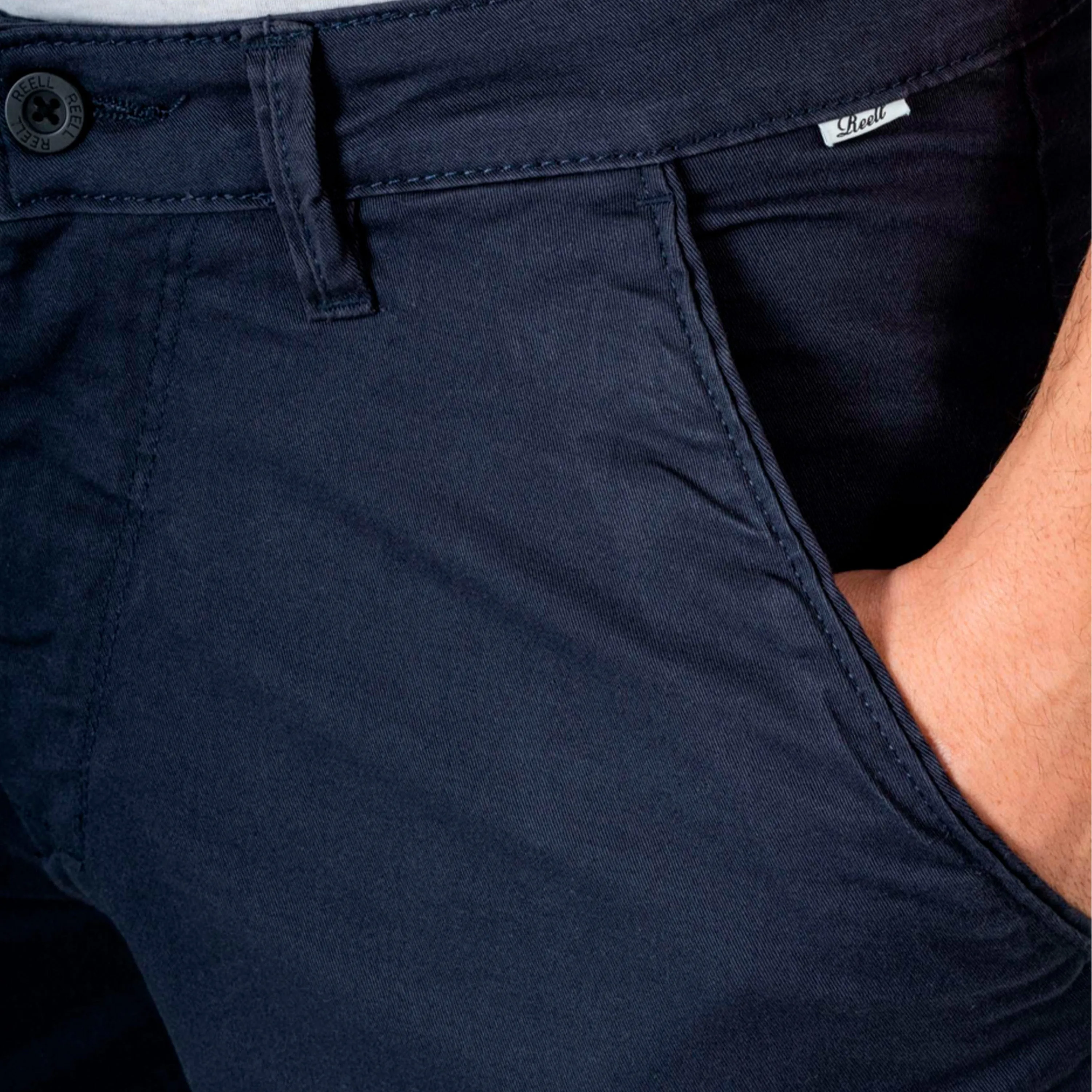 REELL FLEX GRIP CHINO SHORT NAVY