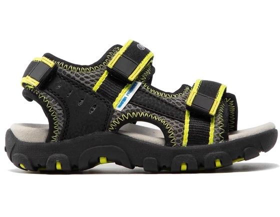 SANDALI GEOX BAMBINO STRADA   BLACK/FLUO YELLOW J1524A 014CE C9151 TG:36,37,38,39