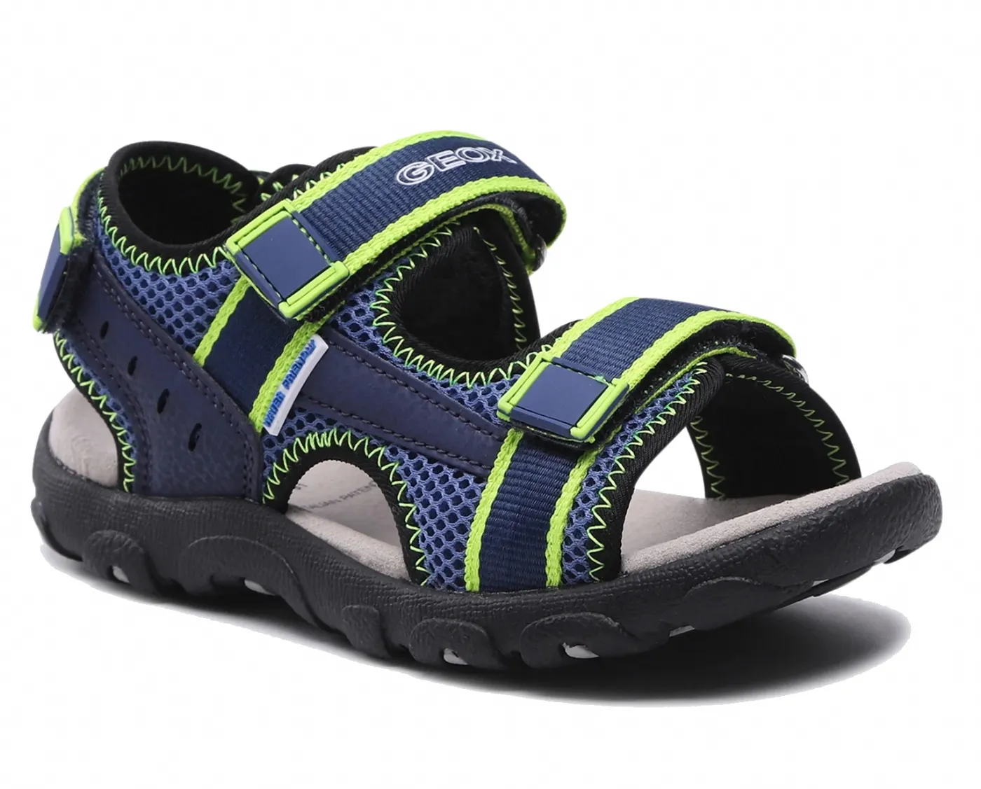 SANDALI  GEOX BAMBINO STRADA  BLUE/LIME J1524A 014CE C4052