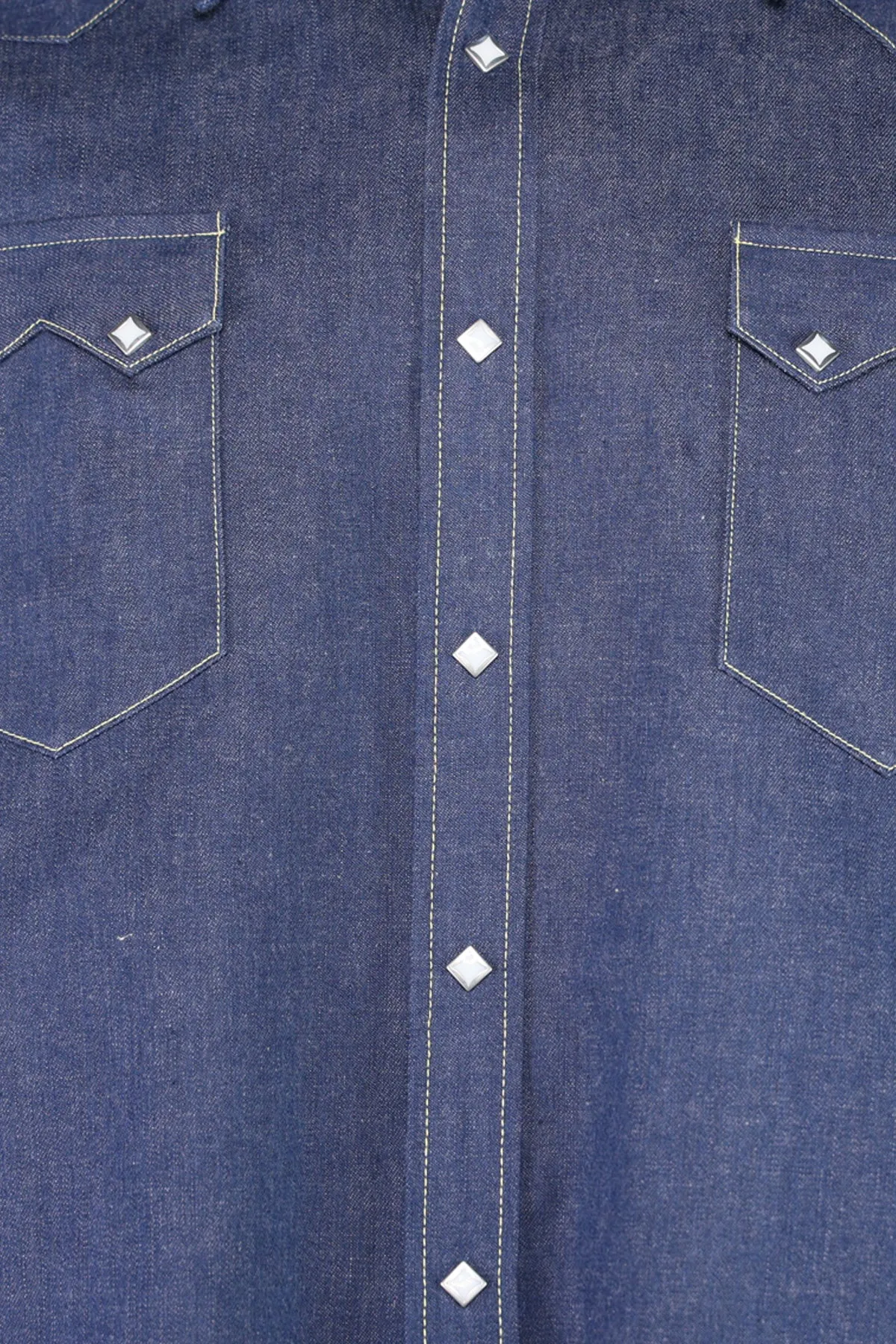 Sawtooth Denim Western Shirt - Indigo