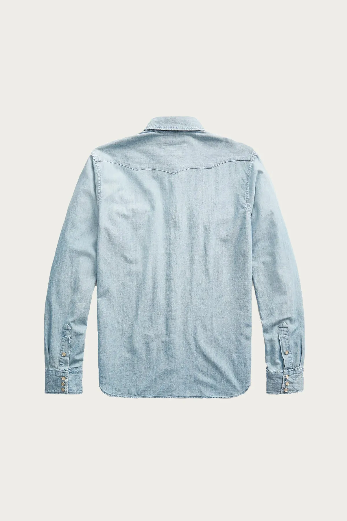 Slim Fit Chambray Western Shirt - Davey Wash