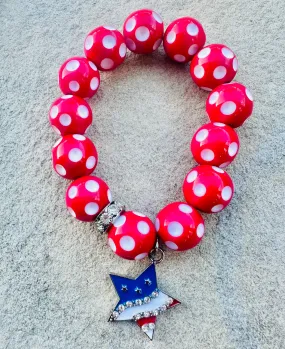 Spangled Star Stretch Bracelet