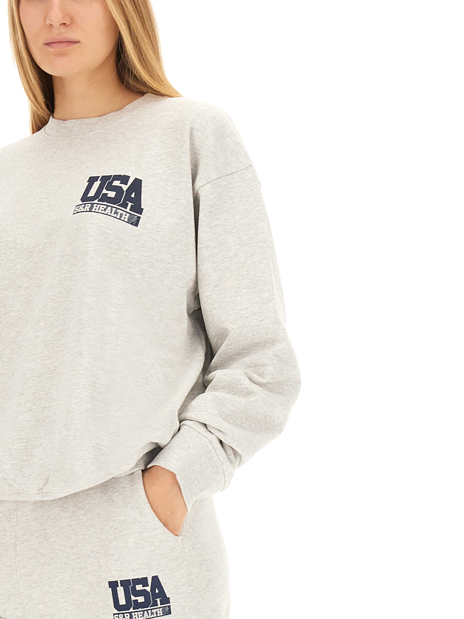 SPORTY&RICH    SWEATSHIRT WITH LOGO