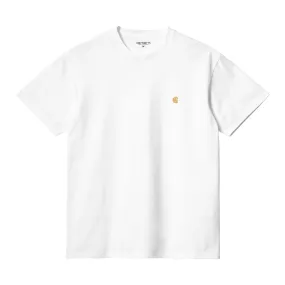 S/S CHASE T-SHIRT WHITE / GOLD