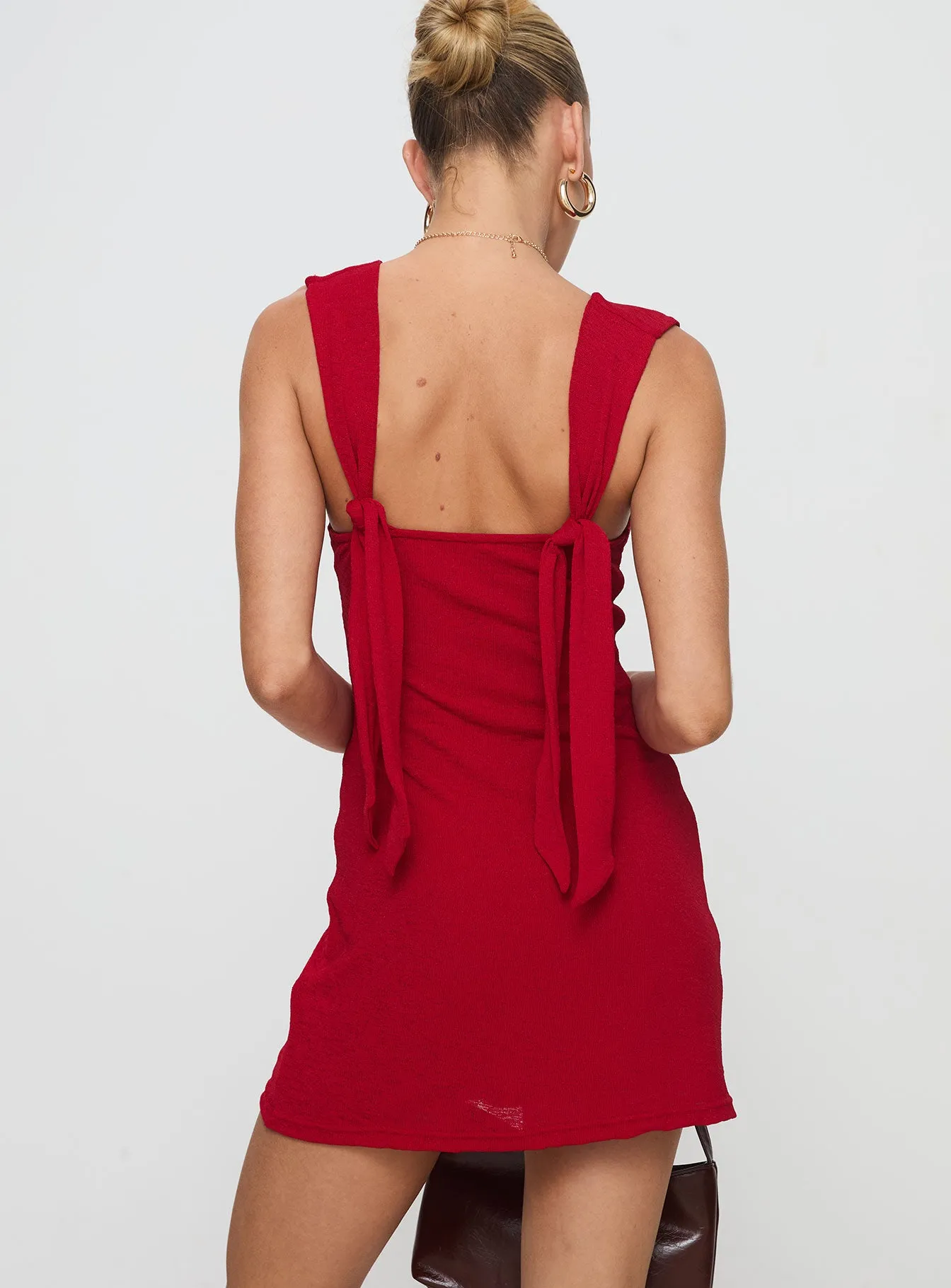 Steward Mini Dress Red Tall