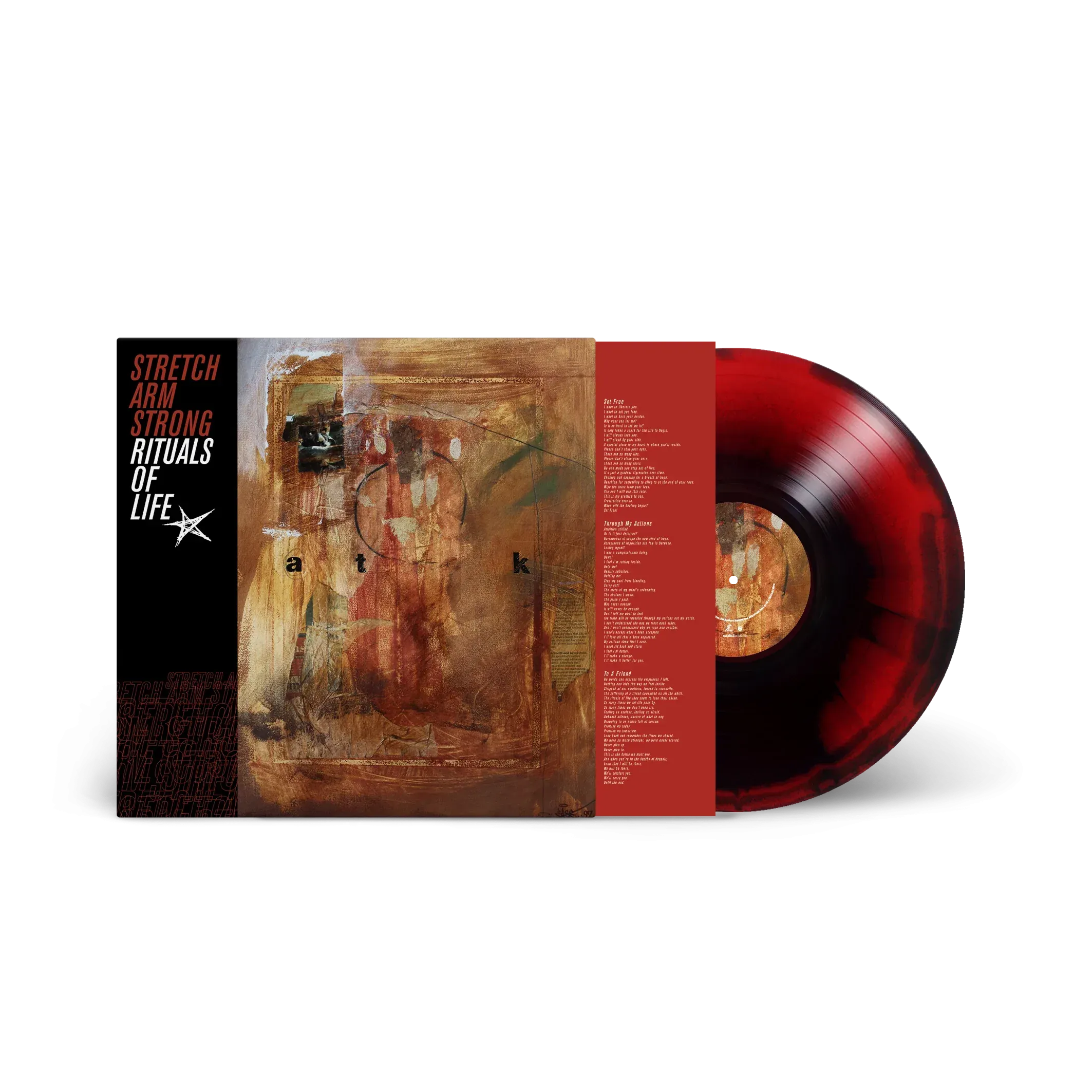 STRETCH ARM STRONG ‘RITUALS OF LIFE’ LP (Limited Edition – Only 200 made, Blood/Black Swirl  Vinyl)