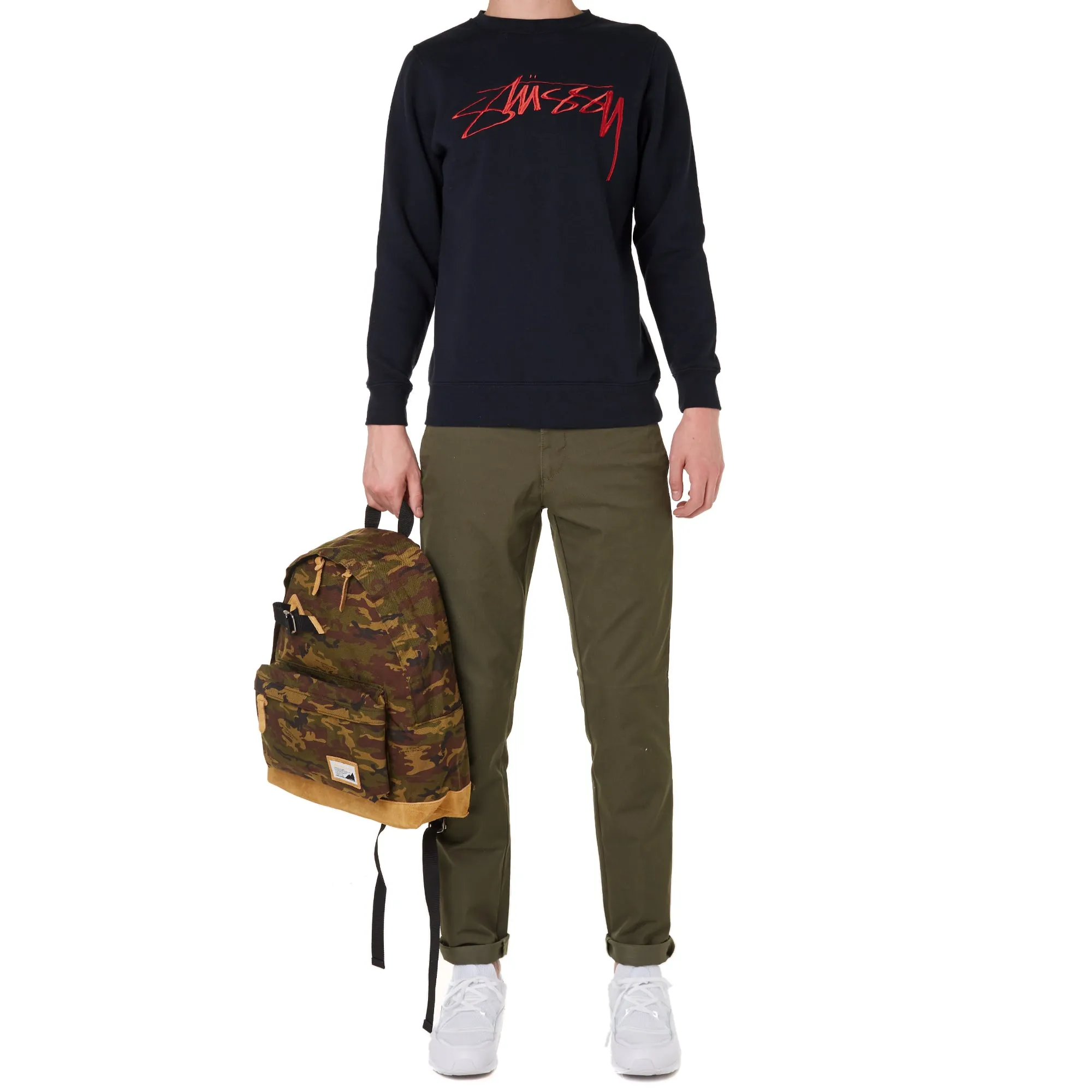 Stussy O.G. Stock EMB Crew SweatNavy