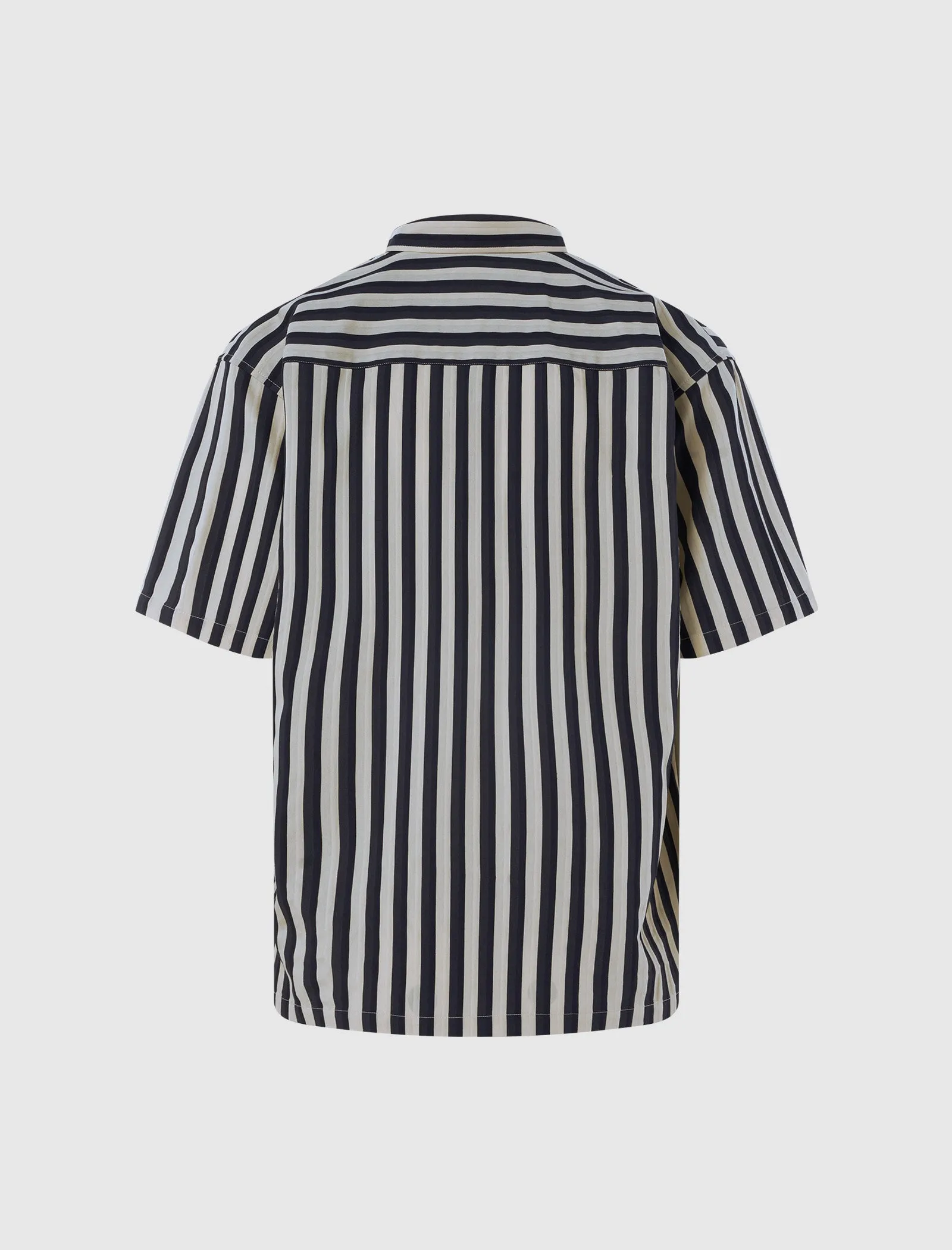 STÜSSY STRIPE SHIRT   NAVY