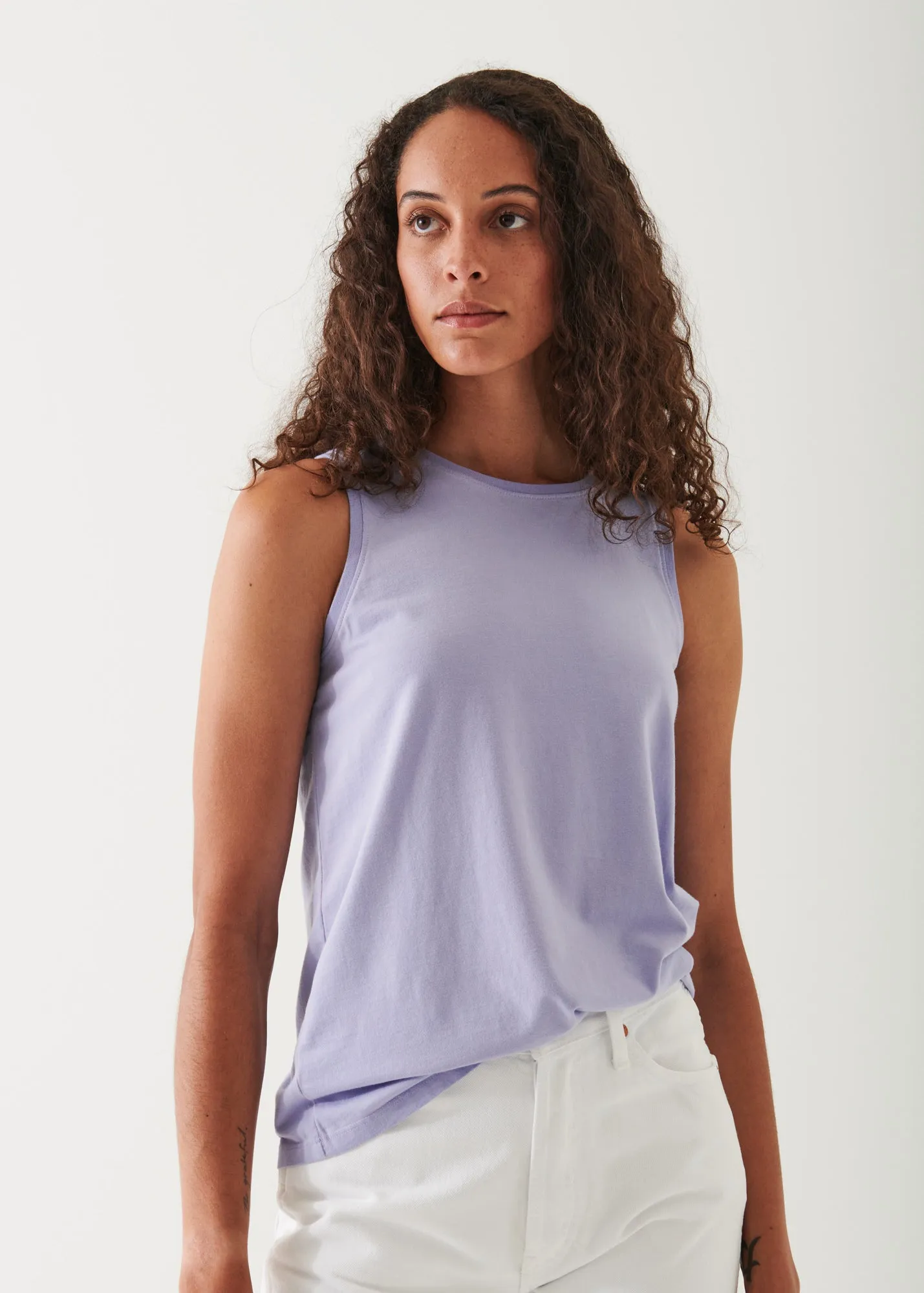 SUBLIME REACTIVE PIMA COTTON STRETCH BOYFRIEND TANK