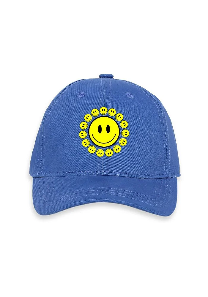 Sunflower Smiley Youth Baseball Cap