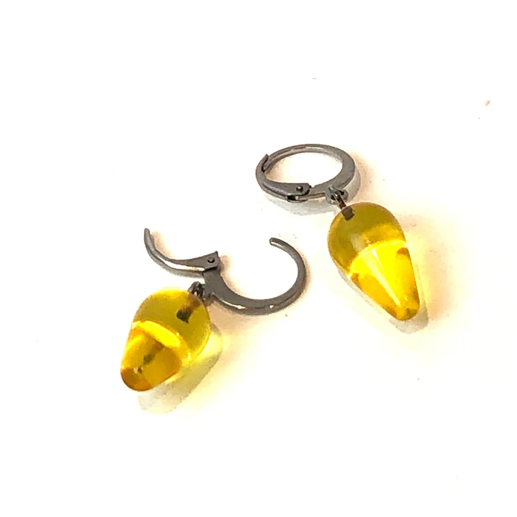 Sunshine Yellow Midi Spike Cuff Hoops