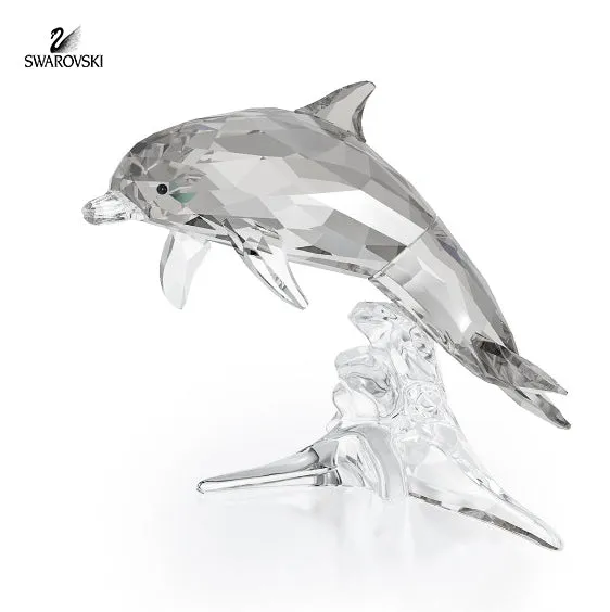 Swarovski Color Crystal Figurine DOLPHIN MOTHER #5043617