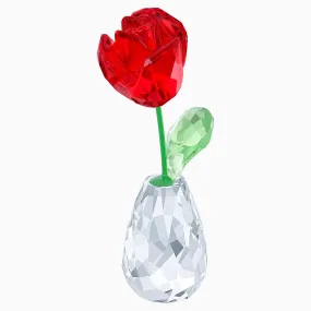 Swarovski Crystal Flower Figurine FLOWER DREAMS - RED ROSE -5254323