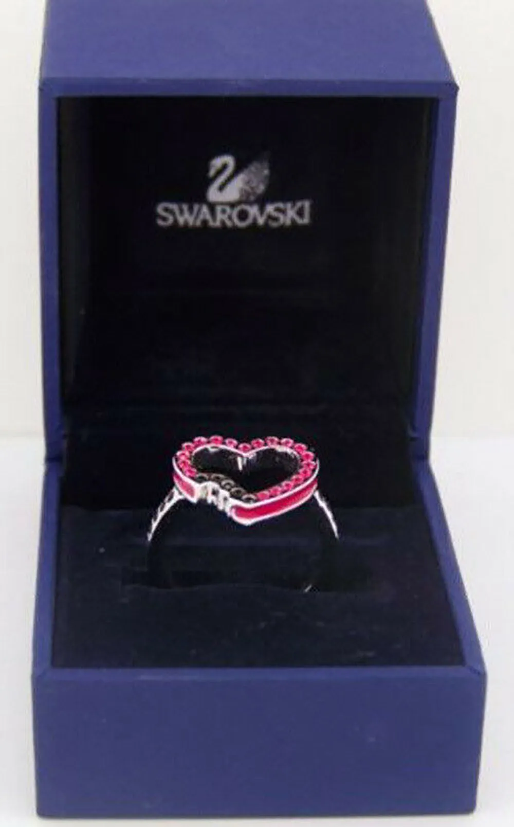 Swarovski HELLO Ring Pink Heart Shape