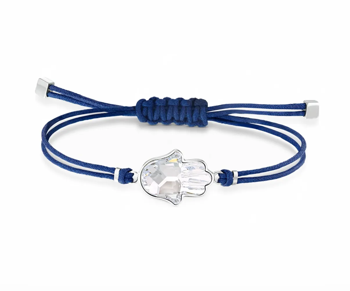 Swarovski POWER COLLECTION HAMSA HAND BRACELET, Blue - 5523154