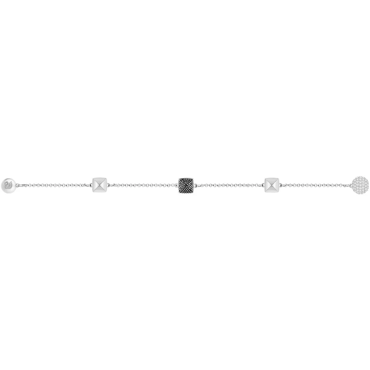 Swarovski Remix Collection SPIKE STRAND, Black, Rhodium -5365762