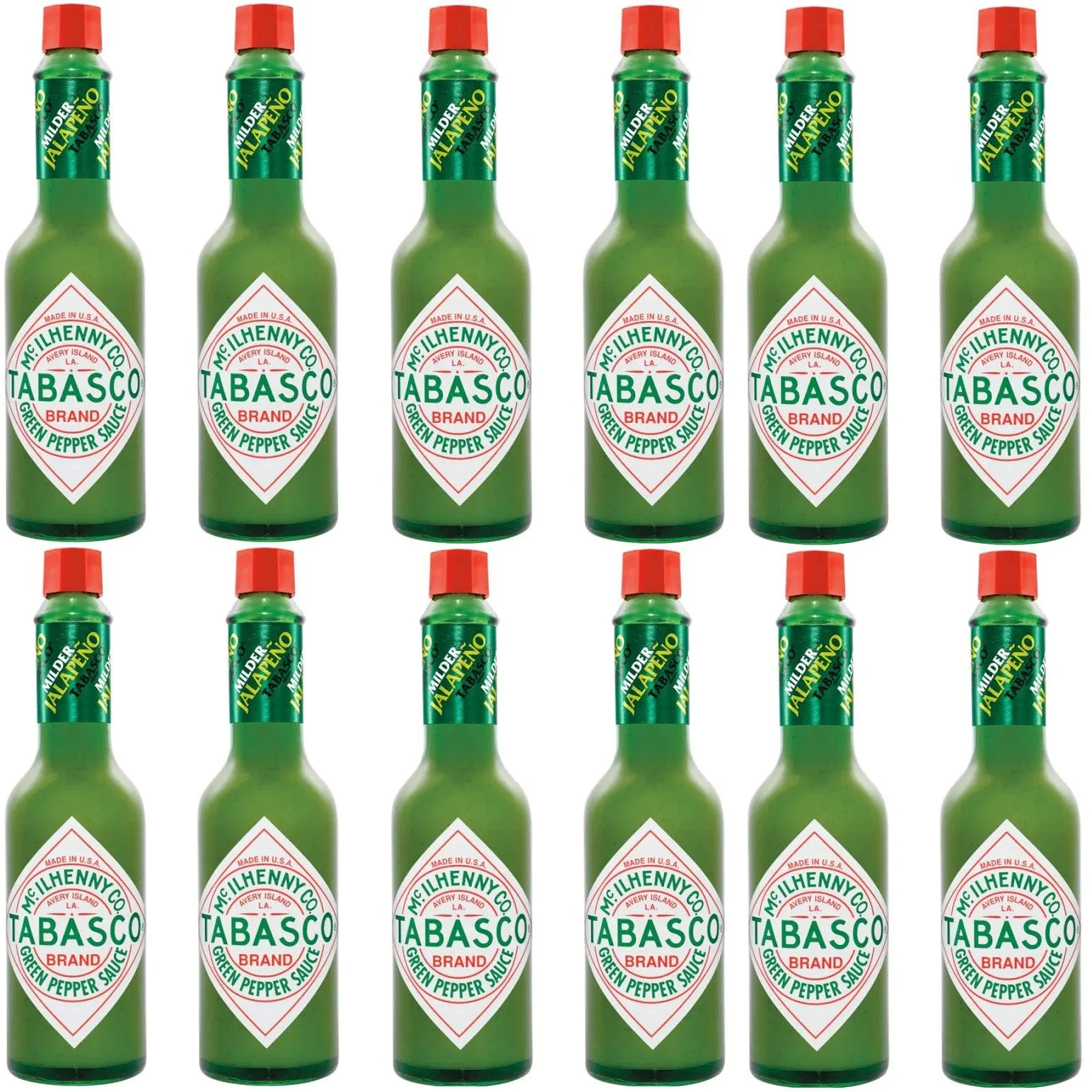 Tabasco Original Green Pepper Sauce Hot Chilli 60ml Box 12