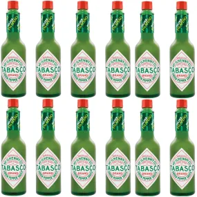 Tabasco Original Green Pepper Sauce Hot Chilli 60ml Box 12