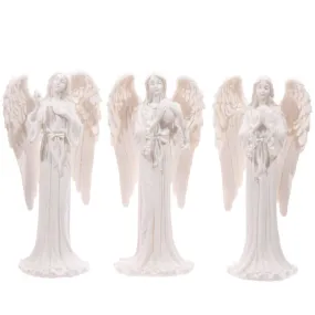 Tall Elegant White Standing Angel Figurine ANG115