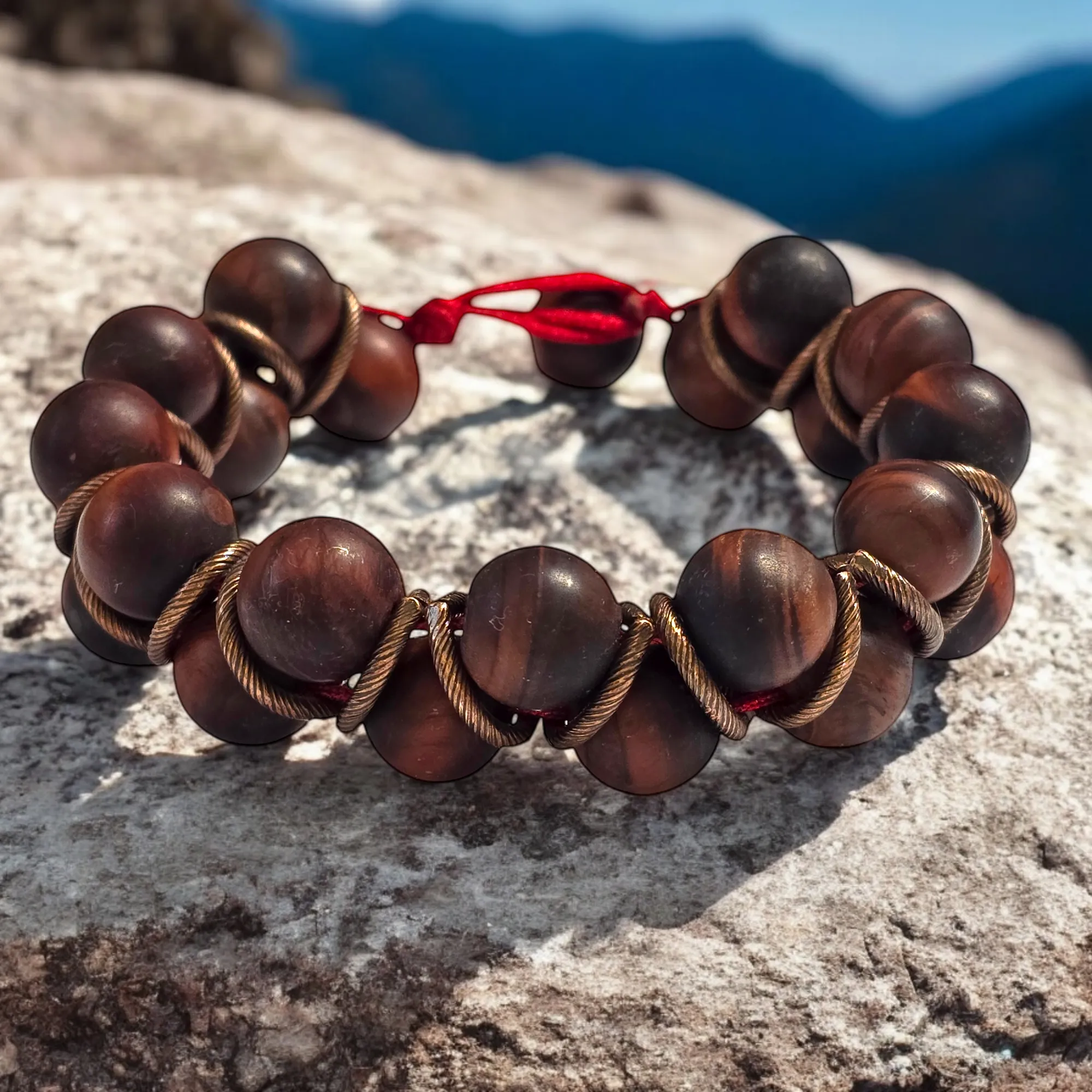 The Joe Helix Red Tigers Eye Bracelet